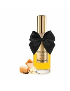 Huile de massage érotique Bijoux Cosmetiques Light My Fire 100 ml Caramel Effet chaleur