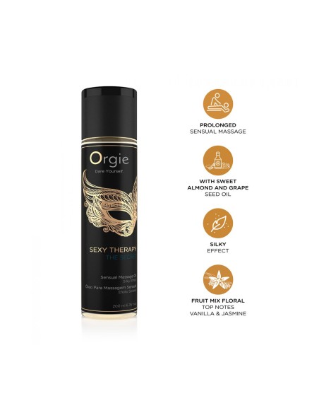 Huile de massage érotique Orgie SEXY THERAPY THE SECRET 200 ml