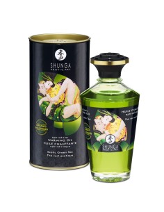 Huile de massage érotique Shunga 100 ml Thé vert 2