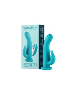 Vibration de Stimulation Double FemmeFunn Pirouette Turquoise 2