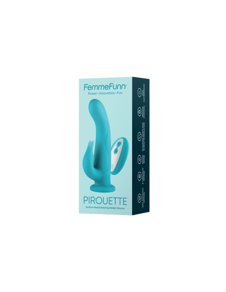 Vibration de Stimulation Double FemmeFunn Pirouette Turquoise