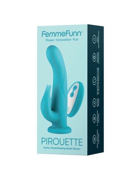 Vibration de Stimulation Double FemmeFunn Pirouette Turquoise
