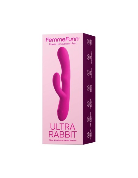 Vibration de Stimulation Double FemmeFunn Ultra Rabbit Rose