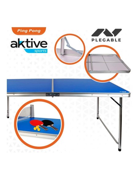 Table Piable Aktive Bleu Ping Pong (Reconditionné A)