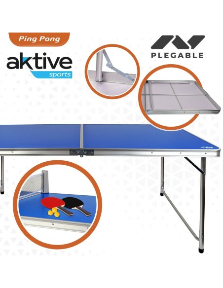 Table Piable Aktive Bleu Ping Pong (Reconditionné A)