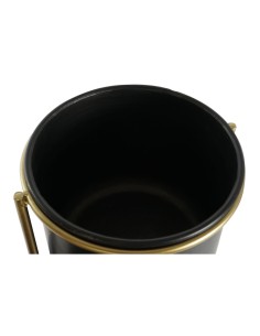 Cache-pot DKD Home Decor 30 x 21 x 80 cm Noir Doré Métal 2