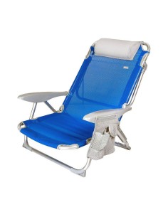 Chaise de Plage Aktive Bleu 51 x 45 x 76 cm 2