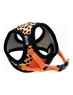Harnais pour Chien Gloria Léopard 21-29 cm Orange Taille S