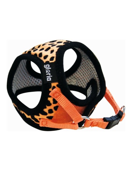 Harnais pour Chien Gloria Léopard 21-29 cm Orange Taille S