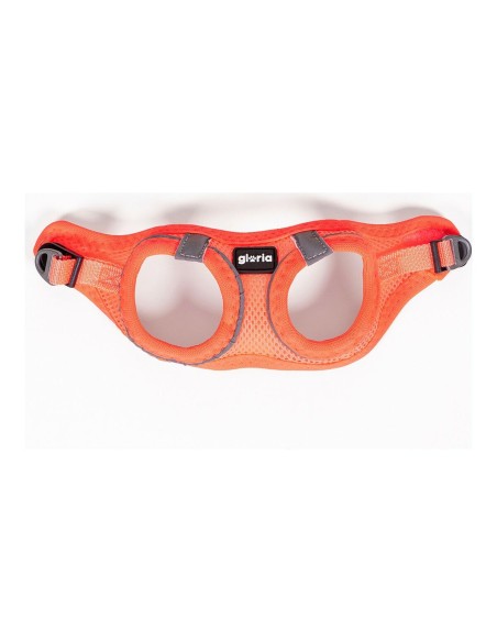 Harnais pour Chien Gloria Air Mesh Trek Star Réglable Orange Taille XXXS (18-20 cm)