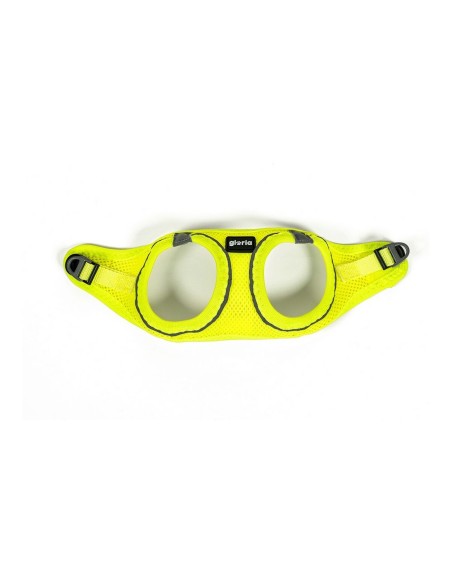 Harnais pour Chien Gloria Air Mesh Trek Star Réglable Jaune L (33,4-35 cm)