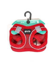 Harnais pour Chien Gloria Air Mesh Trek Star Réglable Rouge Taille XXXS (18-20 cm) 2