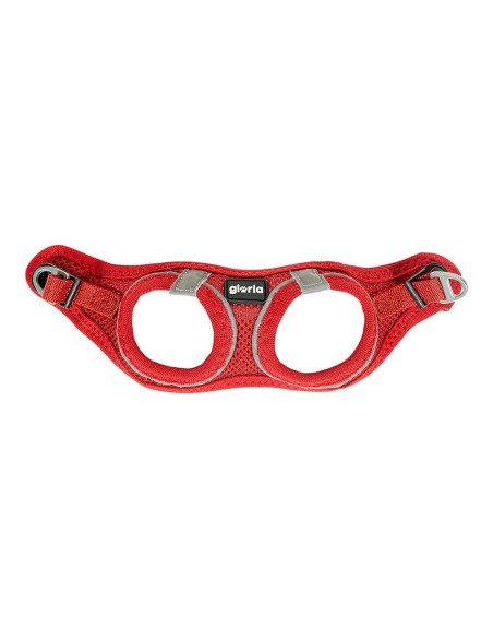 Harnais pour Chien Gloria Air Mesh Trek Star Réglable Rouge Taille XXXS (18-20 cm)