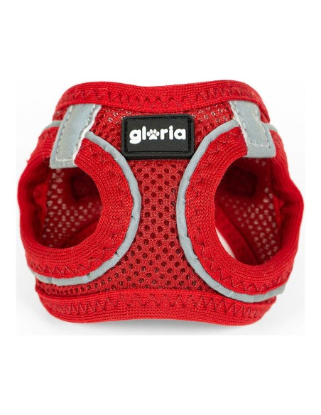 Harnais pour Chien Gloria Air Mesh Trek Star Réglable Rouge Taille XXXS (18-20 cm)
