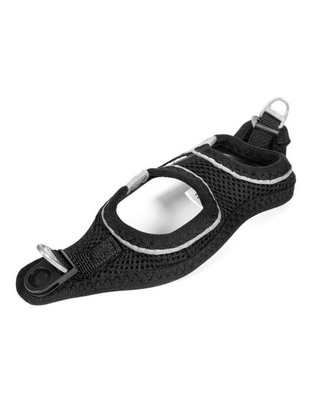 Harnais pour Chien Gloria Air Mesh Trek Star Réglable Noir Taille XXXS (18-20 cm)