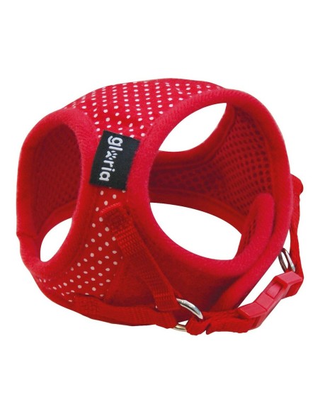 Harnais pour Chien Gloria Points 27-35 cm Rouge Taille M