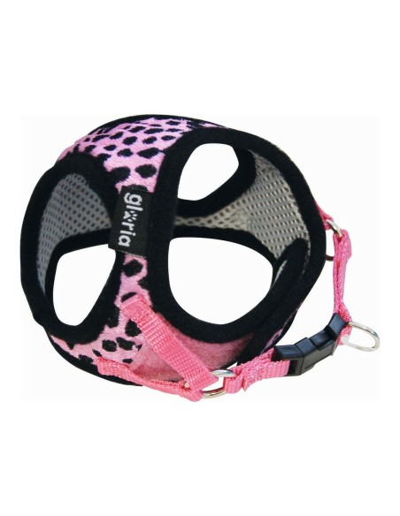 Harnais pour Chien Gloria Léopard 21-29 cm Rose Taille S