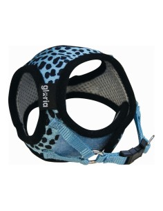 Harnais pour Chien Gloria Léopard 21-29 cm Bleu Taille S