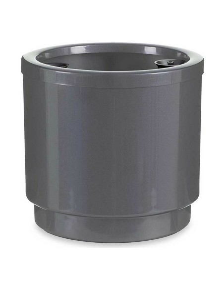Pot auto-arrosant Ibergarden 4126-PLA Argenté polypropylène 26 x 25 x 26 cm (4 Unités)