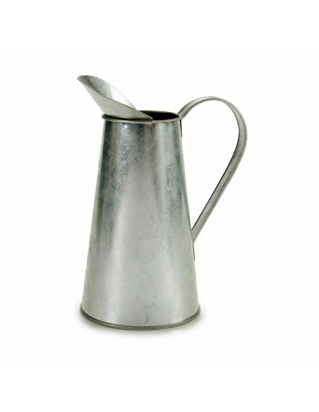 Pot Ibergarden J60700-B Argenté Zinc Modèle Pot à lait 17 x 21,5 x 11,3 cm (24 Unités)
