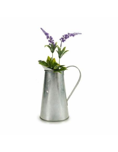 Pot Ibergarden J60700-B Argenté Zinc Modèle Pot à lait 17 x 21,5 x 11,3 cm (24 Unités)