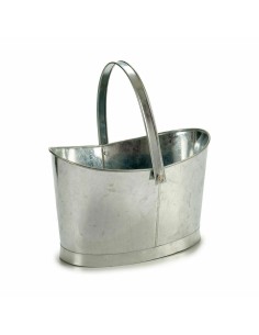 Pot Ibergarden E51465-B Argenté Zinc Panier 21 x 19,5 x 35,5 cm (12 Unités) 2