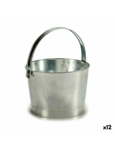 Pot Ibergarden NAVI-AR-280 Argenté Zinc Seau 25 x 30 x 26,5 cm (12 Unités)