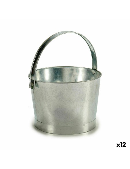 Pot Ibergarden NAVI-AR-280 Argenté Zinc Seau 25 x 30 x 26,5 cm (12 Unités)