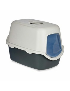 Bac à litière pour chats Stefanplast Anthracite Gris clair Plastique 56,5 x 39,5 x 39 cm (20 Unités) 2