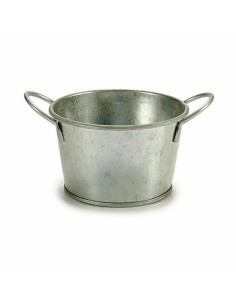 Cache-pot Ibergarden F60325-B Argenté Zinc Seau 17,8 x 8 x 12,3 cm (72 Unités) 2