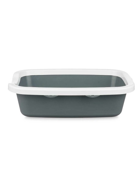 Bac à litière pour chats Mascow 87954 Blanc Anthracite Plastique 25 x 11 x 2 cm (11 Unités)