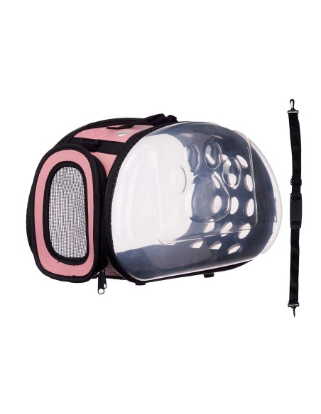 Cage de Transport Mascow 225 Noir Rose Plastique 37 x 17 x 22 cm (6 Unités)