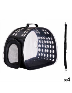 Cage de Transport Mascow 226 Noir Plastique 43 x 20 x 33 cm (4 Unités)