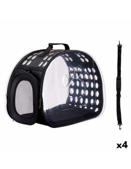 Cage de Transport Mascow 226 Noir Plastique 43 x 20 x 33 cm (4 Unités)