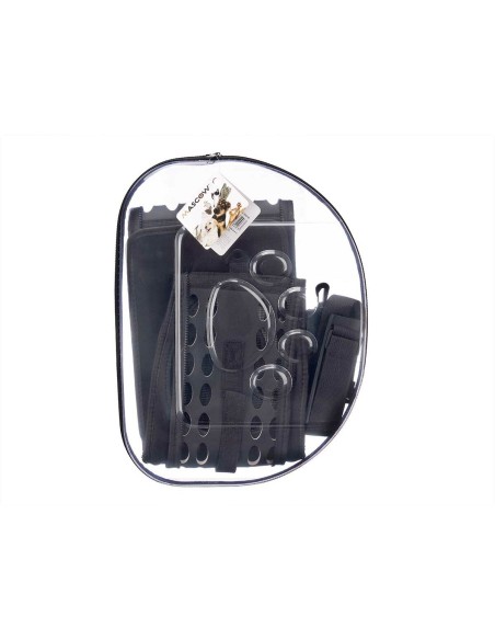 Cage de Transport Mascow 226 Noir Plastique 43 x 20 x 33 cm (4 Unités)