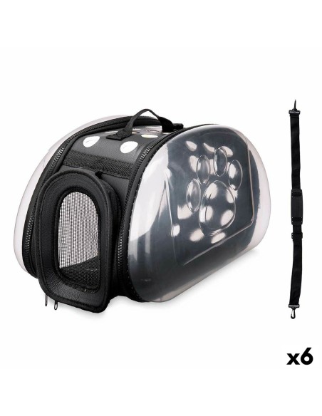 Cage de Transport Mascow 223 Noir Plastique 43 x 20 x 33 cm 37 x 17 x 22 cm (6 Unités)