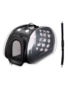 Cage de Transport Mascow 223 Noir Plastique 43 x 20 x 33 cm 37 x 17 x 22 cm (6 Unités) 2