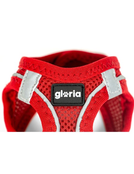 Harnais pour Chien Gloria Trek Star 33,4-35 cm 51-52 cm Rouge L