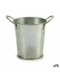 Cache-pot Ibergarden A52000-B Argenté Zinc Seau 16 x 12 x 11 cm (72 Unités)