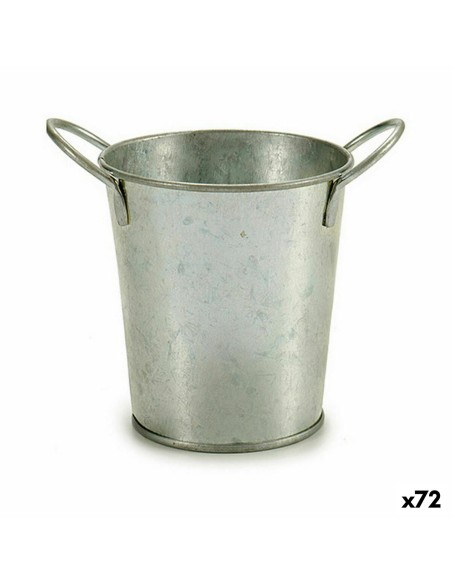 Cache-pot Ibergarden A52000-B Argenté Zinc Seau 16 x 12 x 11 cm (72 Unités)