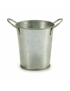 Cache-pot Ibergarden A52000-B Argenté Zinc Seau 16 x 12 x 11 cm (72 Unités) 2