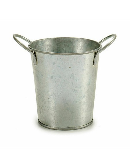 Cache-pot Ibergarden A52000-B Argenté Zinc Seau 16 x 12 x 11 cm (72 Unités)