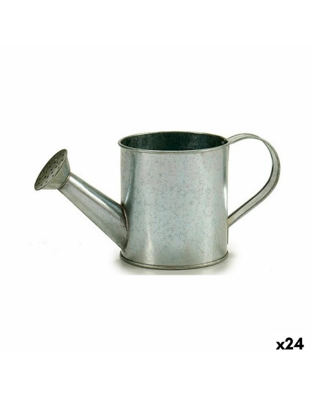 Cache-pot Ibergarden I00111-B Argenté Zinc Arrosoir 24,5 x 11 x 11 cm (24 Unités)