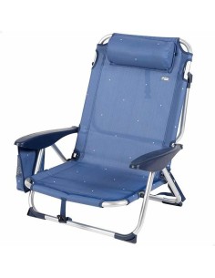 Chaise de Plage Aktive Bleu foncé 51 x 45 x 76 cm Plage 2
