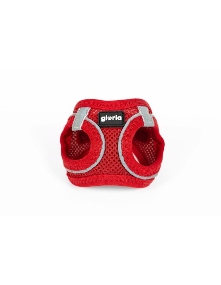 Harnais pour Chien Gloria Trek Star 27-28 cm 31-34,6 cm Rouge XS