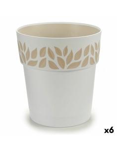 Pot auto-arrosant Stefanplast Cloe Blanc Plastique 25 x 25 x 25 cm (6 Unités)