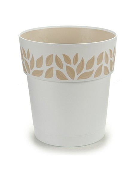 Pot auto-arrosant Stefanplast Cloe Blanc Plastique 25 x 25 x 25 cm (6 Unités)