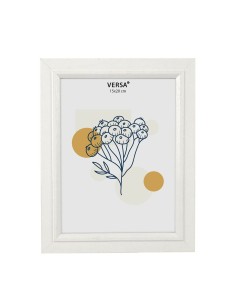 Cadre photo Versa Blanc Bois MDF Vintage 1,5 x 24 x 19 cm