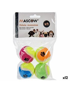 Jouet pour chien Mascow MC1010A(PHB) Multicouleur Polyéthylène polypropylène ABS Ballon Ø 4,5 cm (12 Unités)