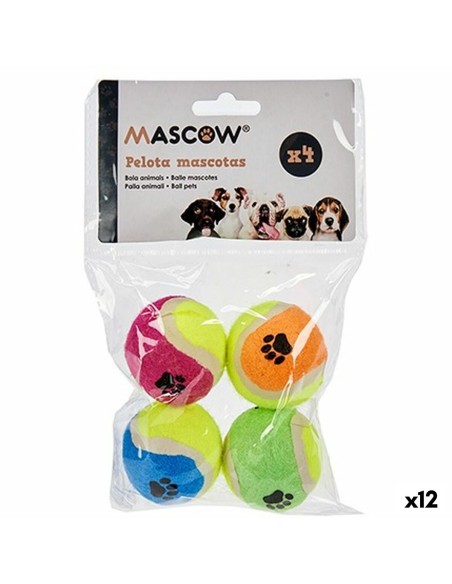 Jouet pour chien Mascow MC1010A(PHB) Multicouleur Polyéthylène polypropylène ABS Ballon Ø 4,5 cm (12 Unités)